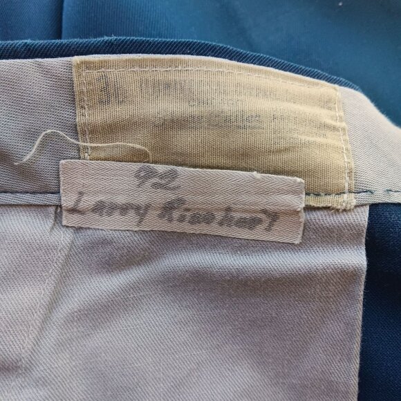 36x32 Stone Cutter 1960's Vintage Blue Work Trousers Pants USA Talon Zipper - Picture 5 of 8